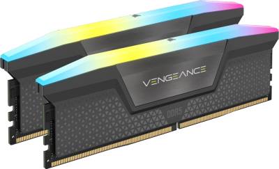 Оперативная память Corsair VENGEANCE RGB AMD EXPO Grey DDR5 32GB (2x16GB) 6000MHz CL36 Kit CMH32GX5M2E6000Z36