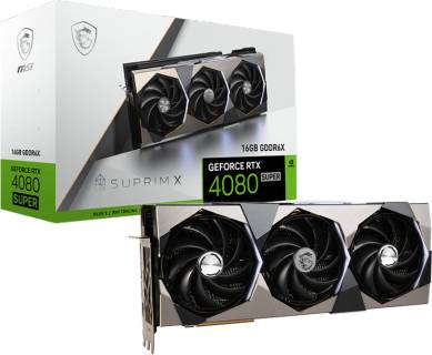 Видеокарта MSI GeForce RTX 4080 SUPER 16GB SUPRIM X RTX 4080 SUPER 16G SUPRIM X
