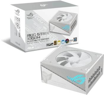 Блок питания ASUS ROG Strix PCIE5 1000W Gold Aura White Edition ROG-STRIX-1000G-AURA-WHITE / 90YE00P5-B0NA00