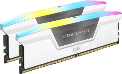 Оперативная память Corsair Vengeance RGB White DDR5 32GB (2x16GB) 6000MHz CL30 Kit CMH32GX5M2B6000C30W
