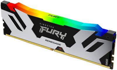 Оперативная память Kingston FURY Renegade Silver/Black RGB XMP DDR5 16GB 7600MHz CL38 KF576C38RSA-16