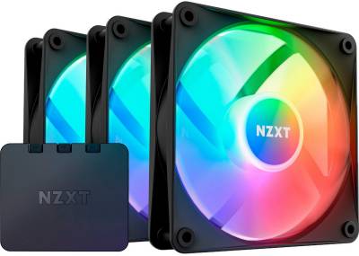 Вентилятор NZXT F120RGB Core - 120mm Hub-mounted RGB Fans - Triple (RF-C12TF-B1) Matte Black