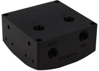 Кулер ALPHACOOL Eisdecke D5 top - Black Acetal G1/4 - (VPP755/VPP655/TPP644/MCP655) V.3 13188