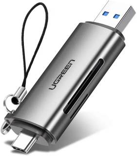 Картридер Ugreen CM185 USB-A+USB-CSD/microSD 50706