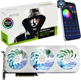 Видеокарта KFA2 GeForce RTX 4070 SUPER EX Gamer White 1-Click OC 12GB 47SOM7MD7KWK