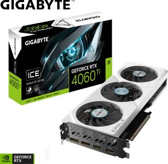 Видеокарта Gigabyte GeForce RTX 4060 Ti EAGLE OC ICE 8GB GV-N406TEAGLEOC ICE-8GD