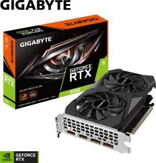 Видеокарта Gigabyte GeForce RTX 3050 WINDFORCE OC 6GB GV-N3050WF2OC-6GD