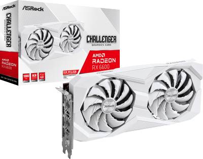 Видеокарта ASRock Radeon RX 6600 Challenger White 8GB RX6600 CLW 8G