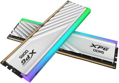 Оперативная память A-Data XPG Lancer Blade RGB White DDR5 64GB (2x32GB) 6000MHz CL32 Kit AX5U6000C3032G-DTLABWH
