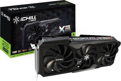 Видеокарта Inno3D GeForce RTX 4070 Ti SUPER ICHILL X3 16GB C407TS3-166XX-186148H