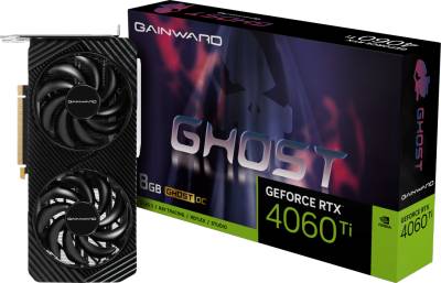 Видеокарта Gainward GeForce RTX 4060 Ti Ghost OC 8GB NE6406TT19P1-1060B / 471056224-3932