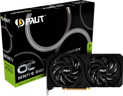 Видеокарта Palit GeForce RTX 4060 Infinity 2 OC 8GB NE64060S19P1-1070L