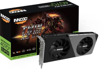 Видеокарта Inno3D GeForce RTX 4070 Ti SUPER TWIN X2 OC 16GB N407TS2-166XX-186156N