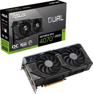 Видеокарта ASUS Dual GeForce RTX 4070 Ti SUPER OC Edition 16GB DUAL-RTX4070TIS-O16G