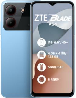 Смартфон ZTE Blade A54 4/128GB Blue