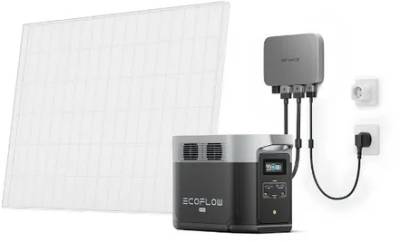 EcoFlow Комплект EcoFlow PowerStream – микроинвертор 800W и зарядная станция Delta Max DELTA2000-EU/EFPowerStreamMI-EU-800W/EFL-BKWDELTAEBCable-0.4m