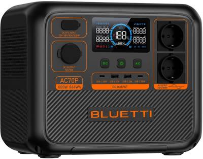 BLUETTI AC70P Portable Power Station 1000W/864Wh PB931378