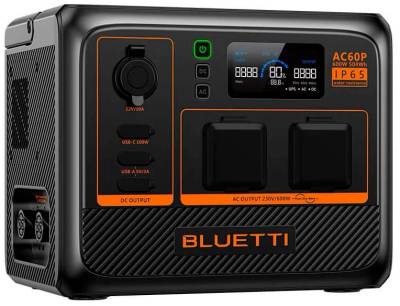 BLUETTI AC60P Portable Power Station 600W/504Wh 6970991292675