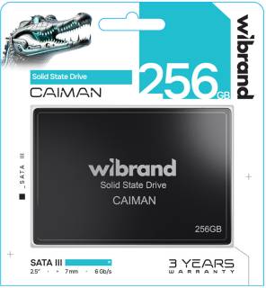 Внутренний HDD/SSD Wibrand Caiman 256GB 3D TLC WI2.5SSD/CA256GBST