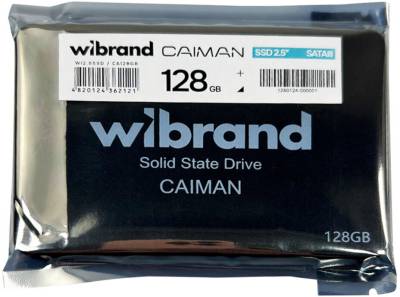 Внутренний HDD/SSD Wibrand Caiman 128GB 3D TLC Bulk WI2.5SSD/CA128GB