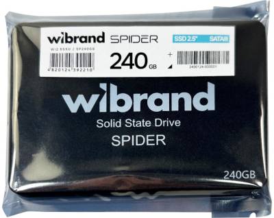 Внутренний HDD/SSD Wibrand Spider 240GB 3D NAND TLC Bulk WI2.5SSD/SP240GB
