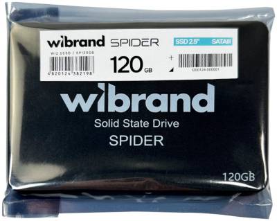 Внутренний HDD/SSD Wibrand Spider 120GB 3D NAND TLC Bulk WI2.5SSD/SP120GB