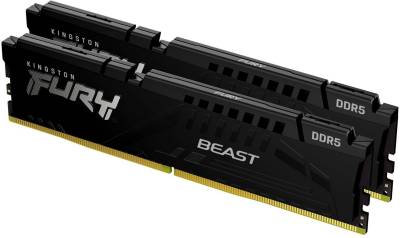 Оперативная память Kingston FURY Beast Black EXPO DDR5 64GB (2x32GB) 6400MHz CL32 Kit KF564C32BBEK2-64