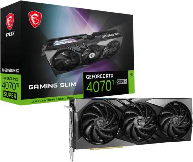 Видеокарта MSI GeForce RTX 4070 Ti SUPER 16GB GAMING SLIM RTX 4070 Ti SUPER 16G GAMING SLIM
