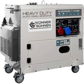 Генератор Konner&Sohnen Heavy Duty Silent Diesel Generator 7.5kW KS 9202HDES-1/3 ATSR (EURO II)