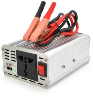 VOLTRONIC Инвертор напряжения PI 500ВА(300Вт), 12/220V, approximated, 1 универсальная розетка, клемы + крокодилы+АЗУ PI500ВА