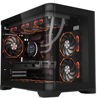 Корпус 1STPLAYER UV6-2FCR-AP-FC-AP Black