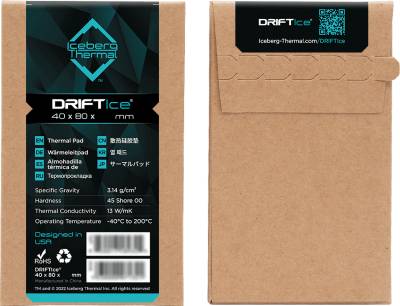 Iceberg Thermal DRIFTIce Thermal Pad 40x80mm 1.5mm DRIFTICE15-A0A