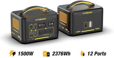 Vtoman Jump 1500X 1500W PB-22 (828Wh) + Battery Jump PB-26 (1548Wh) Kit 43498727538857