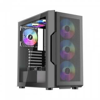 Корпус 1STPLAYER T7-P-4F2(AP) Black