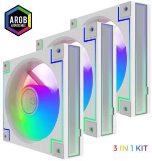 Вентилятор GAMEMAX RD300 (Kit 3in1) White RD300 WH