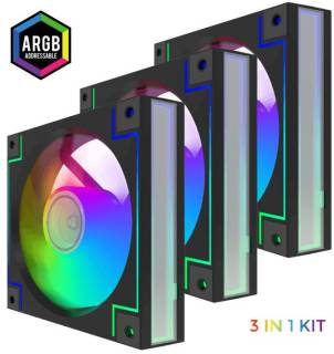 Вентилятор GAMEMAX RD300 (Kit 3in1) Black RD300 BK