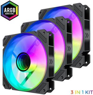 Вентилятор GAMEMAX RC300 (Kit 3in1) Black