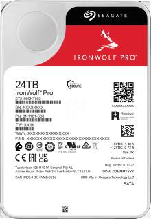Внутренний HDD/SSD Seagate IronWolf Pro 24TB 7200rpm 512MB ST24000NT002