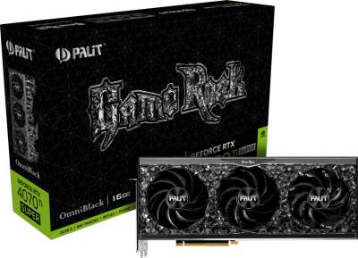 Видеокарта Palit GeForce RTX 4070 Ti SUPER GameRock OmniBlack 16GB NED47TS019T2-1020Q