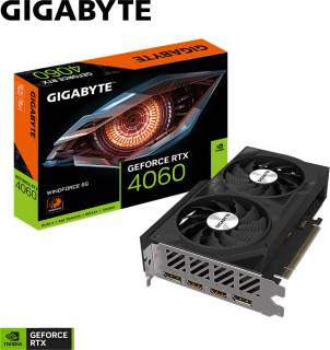 Видеокарта Gigabyte GeForce RTX 4060 WINDFORCE 8GB GV-N4060WF2-8GD
