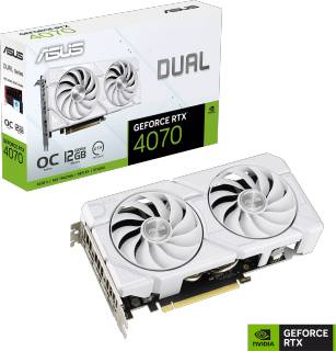 Видеокарта ASUS Dual GeForce RTX 4070 EVO White OC Edition 12GB DUAL-RTX4070-O12G-EVO-WHITE
