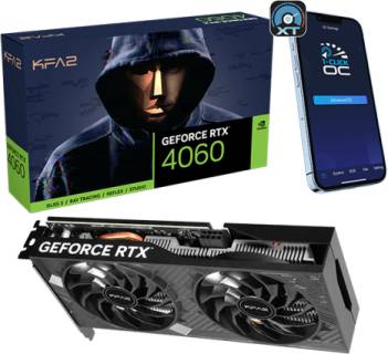 Видеокарта KFA2 GeForce RTX 4060 1-Click OC 2X V2 8GB 46NSL8MD9NXK