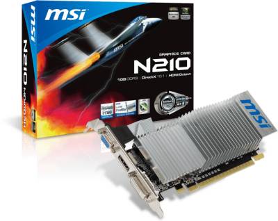 Видеокарта MSI GeForce 210 1GB N210-MD1GD3H/LP