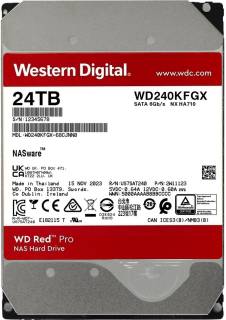 Внутренний HDD/SSD Western Digital WD Red Pro NAS 24TB 7200rpm 512MB WD240KFGX