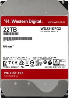 Внутренний HDD/SSD Western Digital WD Red Pro NAS 22TB 7200rpm 512MB WD221KFGX