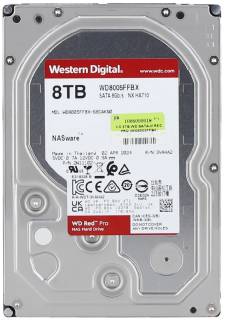 Внутренний HDD/SSD Western Digital WD Red Pro NAS 8TB 7200rpm 256MB WD8005FFBX