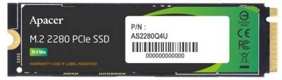 Внутренний HDD/SSD Apacer AS2280Q4 4TB M.2 2280 NVMe PCIe Gen4 x4 TLC AP4TBAS2280Q4U-1