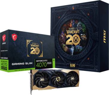 Видеокарта MSI GeForce RTX 4070 SUPER 12GB GAMING SLIM World of Warcraft EDITION RTX 4070 SUPER 12G GAMING SLIM World of Warcraft EDITION
