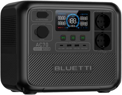 BLUETTI Portable Power Station 1000W/768Wh AC70