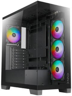 Корпус AZZA Cove Black with window (CSAZ-570B)